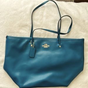 Coach large leather bag